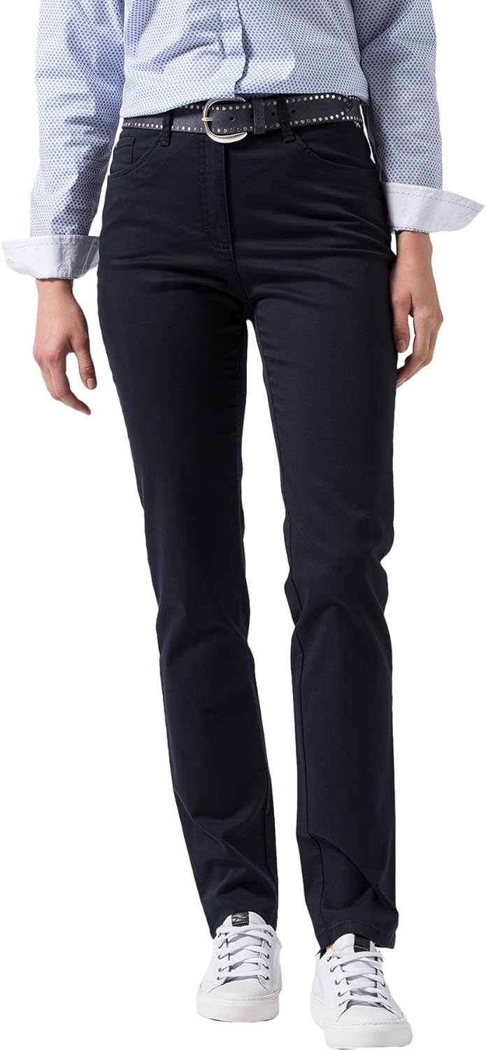 Pantalon Jean Femme Brax Carola Sport - Taille 38 (W29 L32) - Couleur Taupe - Très Bon état