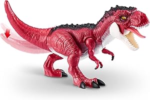 Robo Alive Dino Action T-Rex by ZURU Dinosaur Toys, Real Biting Action, Lifelike Roars Sound, Robotic Interactive Reptile Toy for Boys