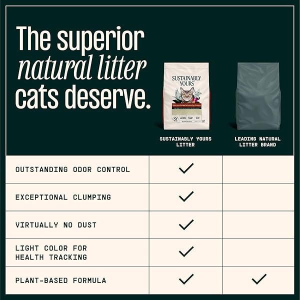 SUSTAINABLY YOURS CAT LITTER, MIXED-GRAIN FORMULA 10 LBS