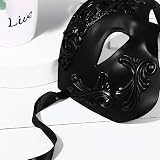 Oidea Men's Masquerade Mask Half Face Greek Roman Warrior Vintage Phantom view 8