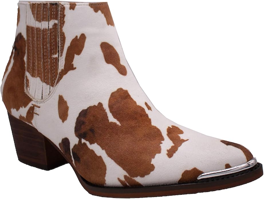 Kathaya Womens Booties Print Numeric_5_Point_5