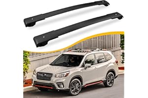 EZREXPM Cross Bars Roof Rack Fit for 2014-2024 Subaru Forester / 2013-2025 XV Crosstrek / 2012-2019 Impreza / 2022-2025 Outback Wilderness Cargo Carrier with Raised Side Rails