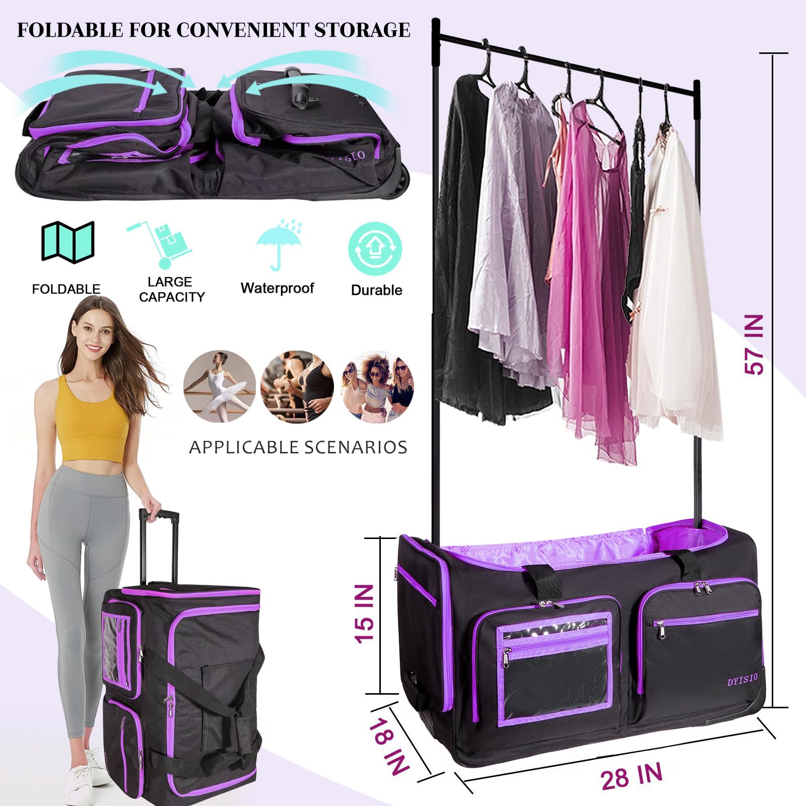 DYISIO Garment bags for travel,28