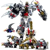 Deformation Toy Combiner 5 in 1 Action Figure for Boys Girls Adults | 5 Modes Robot Toys, 14.6 Iinch, Weapon Included