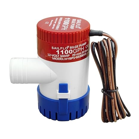 ECO-WORTHY 12 V 1100 GPH Bilgepumpe Bilge Pump Submersible Boat