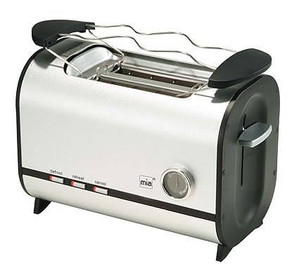 Mia TA4707 Doppelschlitz-Toaster Alu