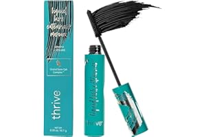 SYOUKOU Thrive Mascara Liquid Lash Extensions, Tubing Mascara Cosmetics Natural Volumizing Lengthening Eye Makeup, Waterproof & Smudge-Proof, Long-Lasting No Clumping (Black)