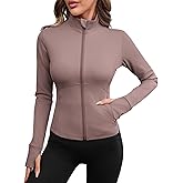 Avoogue Women Lightweight Active Jacket Full Zip Workout Running Yoga Athletic Outerwear with Pockets