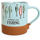 Blue Sky Ceramic Jerold Fish 18 Oz Mug