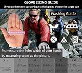 BIKINGMOREOK Winter Gloves Men Women 3M Thinsulate Touchscreen Warm Black L view 6
