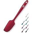 DI ORO Mini Spatula - Small Spatulas Silicone Heat-Resistant up to 600°F - Silicone Kitchen Scraper for Baking & Cooking BPA Free - Mixing Spatula Dishwasher Safe - Nonstick Cookware Safe (Red)