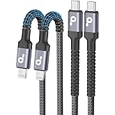 USB C to Lightning Cable 6FT 2Pack, iPhone Charger Fast Charging, USBC | iPhone Charger, Type C iPhone Charging Cord [Apple MFi Certified] for iPhone 14 13 12 11 Pro Max Xs 8 Plus and More