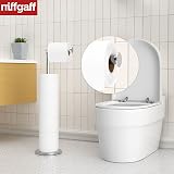 niffgaff Stainless Steel Freestanding Toilet Roll Holder, Anti Rust Design view 3