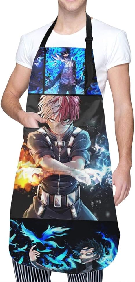 Wasserdichte Küchenschürze, Cartoon-Motiv, Kleeblatt, Regenbogen