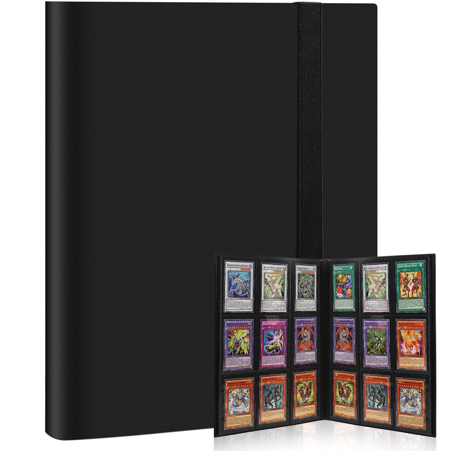 Trading Card Binder, 540 Pockets Card Binder for Pokemon Cards, MTG, Baseball & Football Sports Cards - Easy-to-Use Card Collection Album (black) — image 1