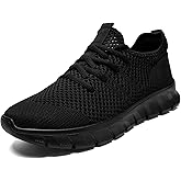 Men Running Tennis Shoes Gym Fashion Sneakers Walking Workout Shoes Athletic Slip on Breathable Mesh Comfortable Lightweight Casual Sport Shoe