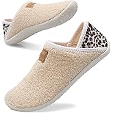 Spesoul Fuzzy House Slippers for Women Men Indoor Closed Back Lightweight Cozy Faux Furry Lining Barefoot House Shoes Slipper Socks for Bedroom Home Office Yoga Outdoor Walking Shoes