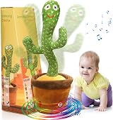 seOSTO Singing Dancing Cactus Toy Repeats Your Speech Interactive Toy