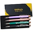 InnoBeta Administrative Professional Day Gifts Ballpoint Pen Set of 4, Funny Administrative Assistant Secretary Gifts for Women/Men, Office Tools for Administrative professionals - Best Ever