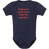 Campus Originals Bears Fan Poop Your Pants if You Hate the Packers Baby Bodysuit