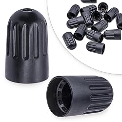 MEAJOO 15PCS TPMS Tire Valve Long Stem Caps, Black