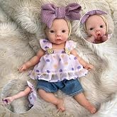 Yokyyi 11 Inch Full Body Silicone Reborn Baby Doll, Eyes Open Realistic Lifelike Full Silicone Body Baby Girl