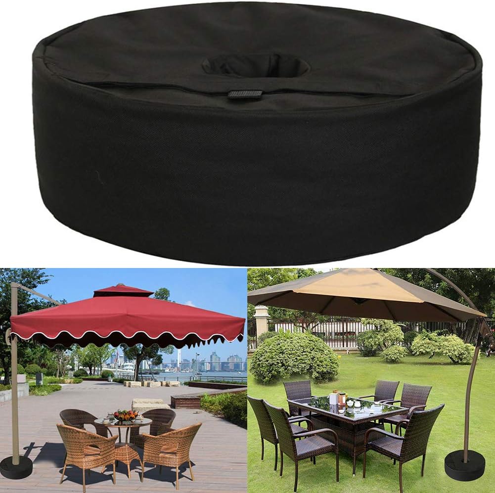 Osister7 Patio Umbrella Base Weight Bag Round Beach Umbrella Base Weight Bag Heavy Duty Oxford Fabric Weight Sandbag Sand Stand With Large Opening And Handle For Outdoor Patio Umbrellas Amazon Co Uk Kitchen