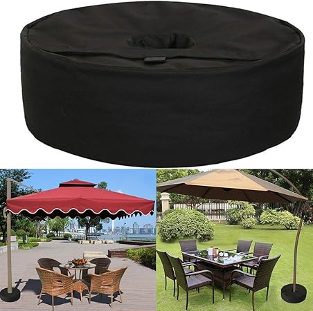 Osister7 Patio Umbrella Base Weight Bag Round Beach Umbrella Base Weight Bag Heavy Duty Oxford Fabric Weight Sandbag Sand Stand With Large Opening And Handle For Outdoor Patio Umbrellas Amazon Co Uk Kitchen