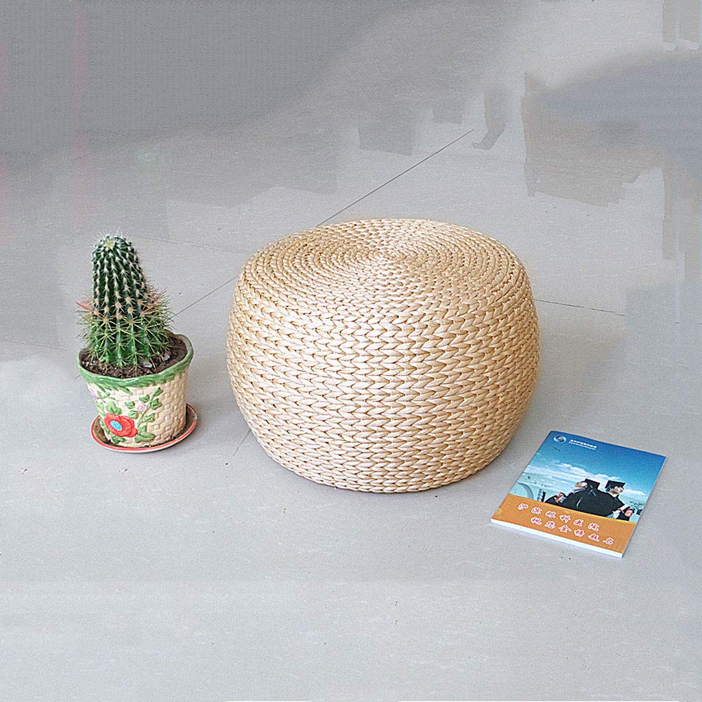 Mobiletti contenitori Pouf in Tessuto Color Primordiale E Poggiapiedi