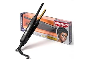 RED BY KISS Kiss Red by Pencil Flat Iron Hair Straightener, 0.3 Inch, Ceramic