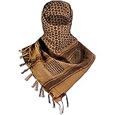 FREE SOLDIER Scarf Military Shemagh Tactical Desert Keffiyeh Head Neck Scarf Arab Wrap with Tassel for Men Women
