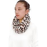 Lina & Lily Solid Color Faux Fur Women's Infinity Scarf Winter Neck Warmer Snood