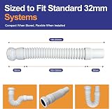 PlumbEZ 1 1/4"-32mm Flexible Waste Connector Anti-Slip Ring Compression Spigot view 6