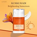 Auravedic Kumkumadi Sunscreen SPF 50 Face Serum 50ml Brightening Dark Spot view 3