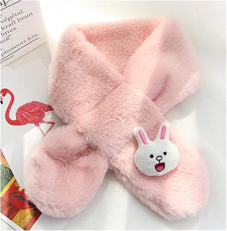 Amazon Co Jp 冬のスカーフ かわいい子供のスカーフ秋冬韓国語版男の子の女の子ぬいぐるみ Farbe Pink Rabbit ホーム キッチン