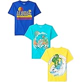 The Children's Place Boys Vehicle Short Sleeve Graphic T-Shirts,multipacks