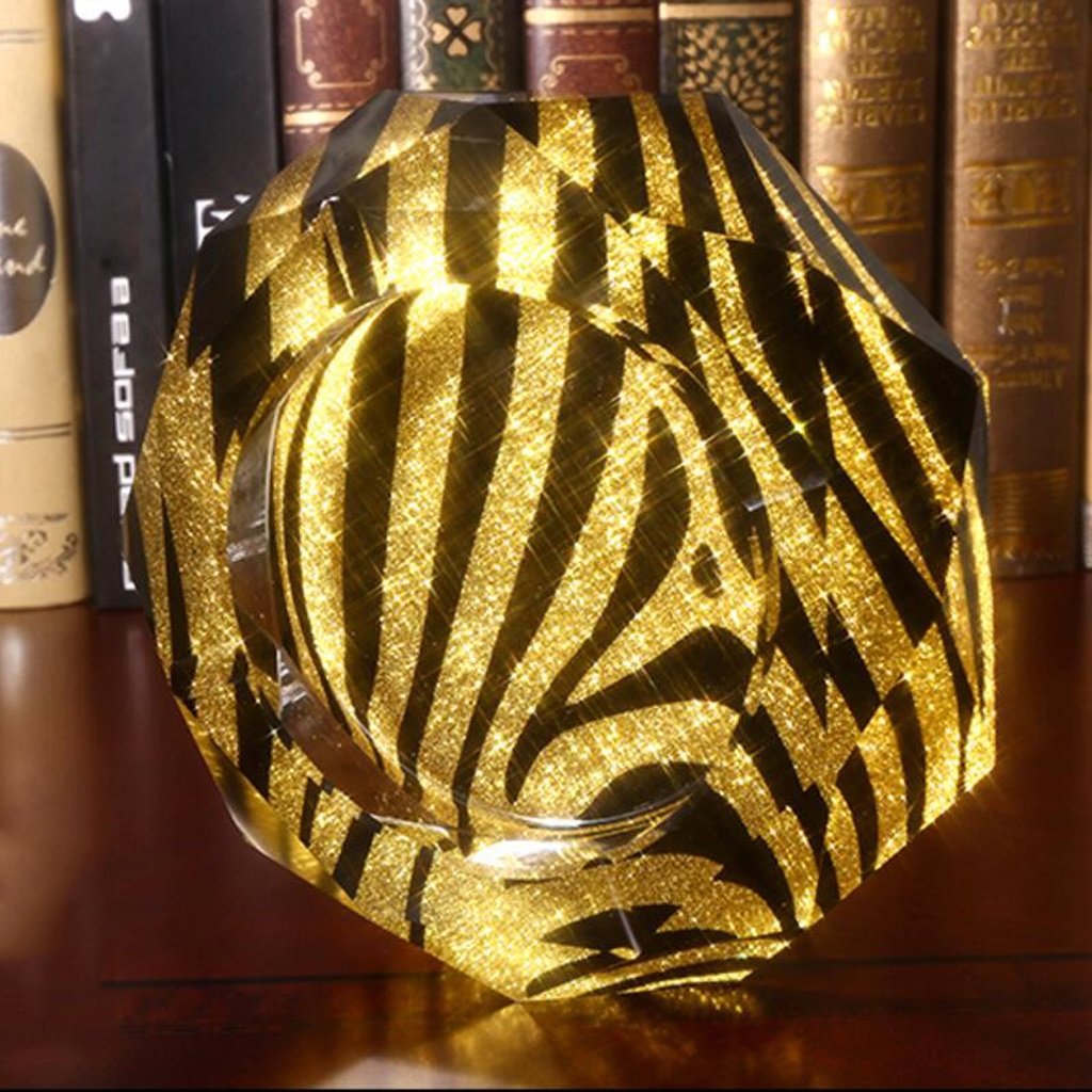 Wohnaccessoires & Deko Aschenbecher Liuyu · Lebendes Haus Goldene Zebra