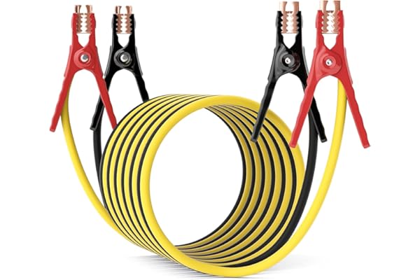 AutoChat Jumper Cables for Car, Heavy Duty Automotive Booster Cables for Car, SUV and Trucks Battery, for Jump Starting Dead