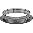 Repa Market 8'' Inch Metal Duct Connector Flange - Air Tight Vent Duct Collar - for Connecting Exhaust, Intake Flex and Straight Ducting - Heating, Cooling Universal HVAC Adapter - Home, Commercial