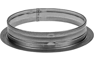 REPA MARKET 8'' Inch Duct Collar Air Tight -for Connecting Flex Ducting (Metal, 8'')
