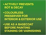 Cuprinol Wood Preserver Clear 1L - Interior Exterior Protection view 3