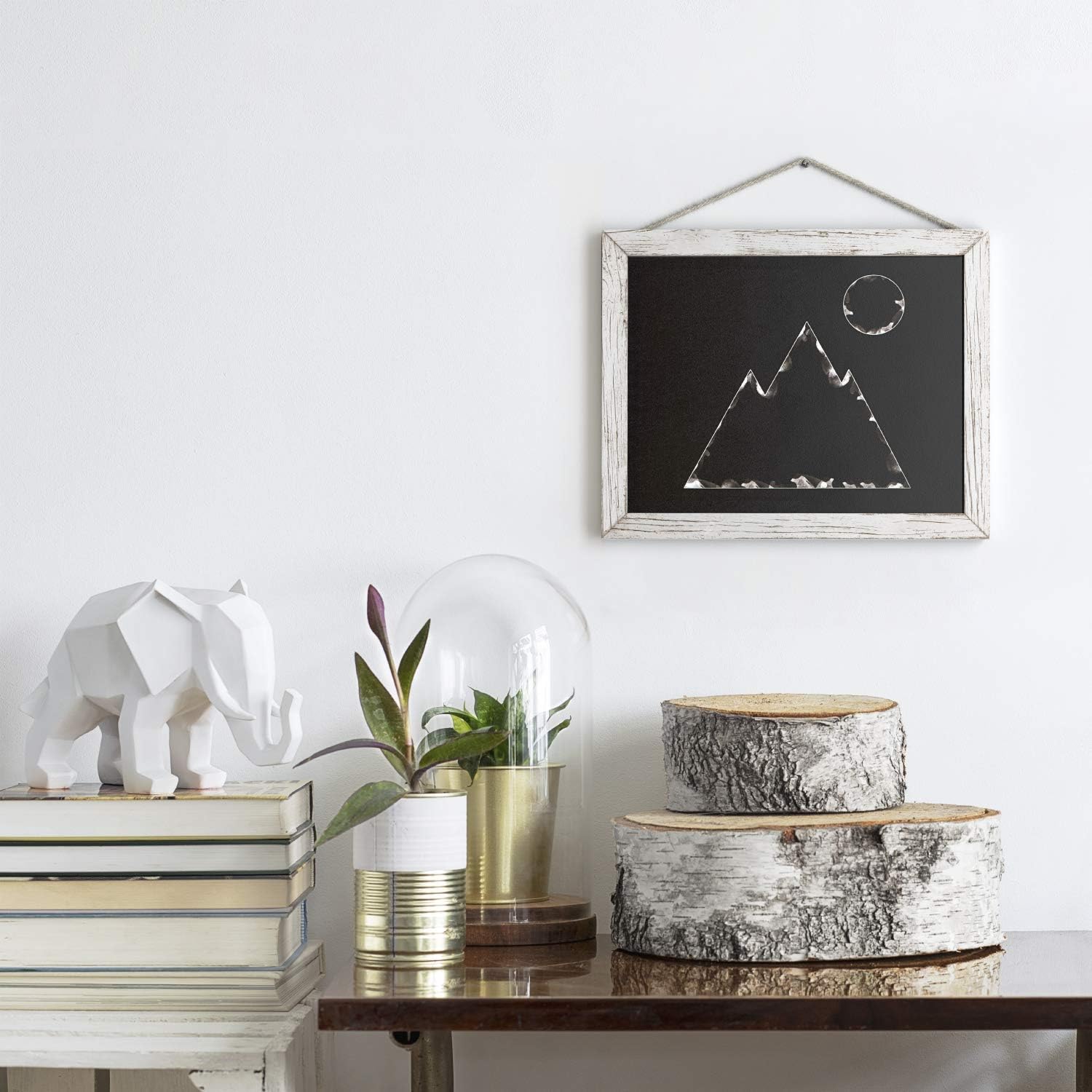 Arteza Vintage Framed Chalkboard 9.5x12 Inches, Pack of 5, with String - Easy to Hang, Decorative Chalk Board for Kitchen, Cafe, Store, Weddings & Special Events: Office Products