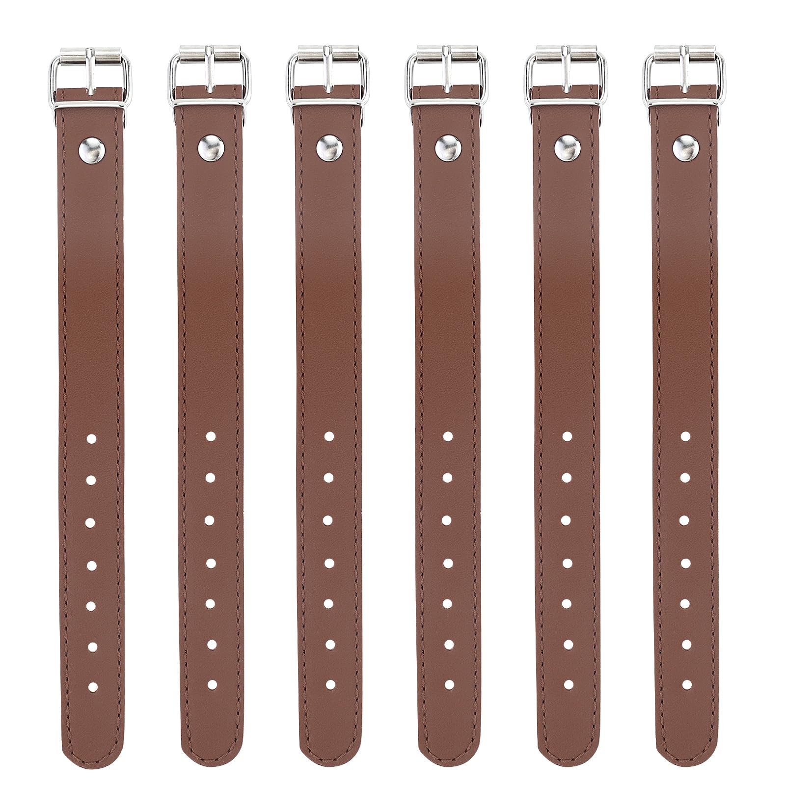 3 Pair of Leather Straps, Bike Straps,Bike Basket Strap,Bike Basket Front Cruiser Bike Basket Strap Adjustable Leather Straps Bike Rack Straps Bike Accessories for Adult And Kids