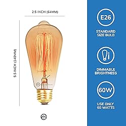Basics Hardware Incandescent Edison Light Bulbs