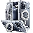 SUPCASE Case for iPhone 15 Pro Max (2023) 6.7 Inch, Compatible with MagSafe Full Body Protection Rugged Shockproof [UB Pro Mag] with Screen Protector, Kickstand, Belt Clip (Transparent)