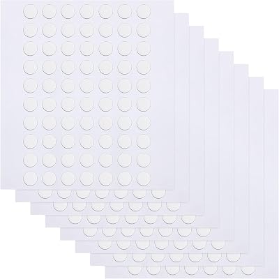 JANYUN 560 Pcs Double Sided Sticky Dots 6mm Clear Removable Putty