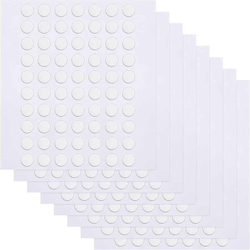 JANYUN 560 Pcs Double Sided Sticky Dots 6mm Clear Removable Putty