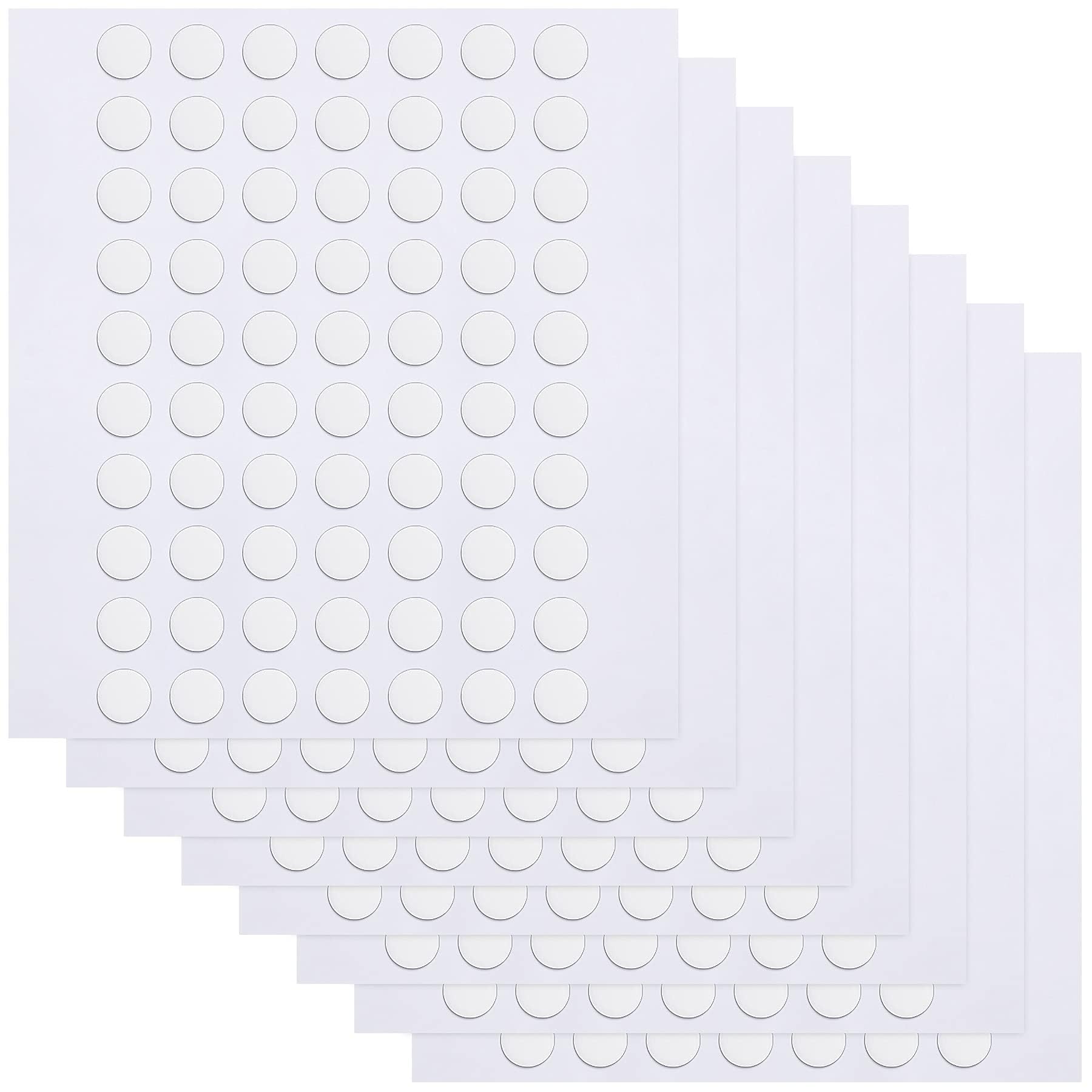 560 Pcs Double Sided Sticky Removable Dots Stickers Round Putty Clear Sticky Tack No Trace Super Sticky Putty Waterproof Small Stickers for Festival Decoration (6mm, 560)