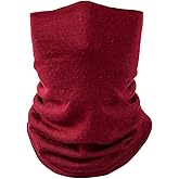 Villand 100% Merino Wool Neck Gaiter for Men and Women, Double Layer Seamless Neck Warmer for Winter Sports with Gift Box