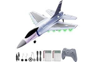 DEERCF16 Fighting Falcon RC Plane,3CH Remote Control Airplane Fighter Toys,2.4GHz 6-axis Gyro Stabilizer RTF Glider Aircraft Plane with 2 Batteries,Easy to Fly for Beginners Kids Adults